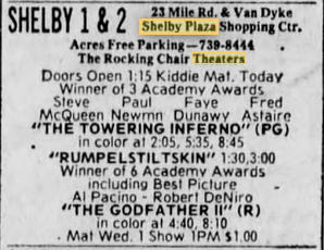 Shelby 1 & 2 - April 1975 Ad